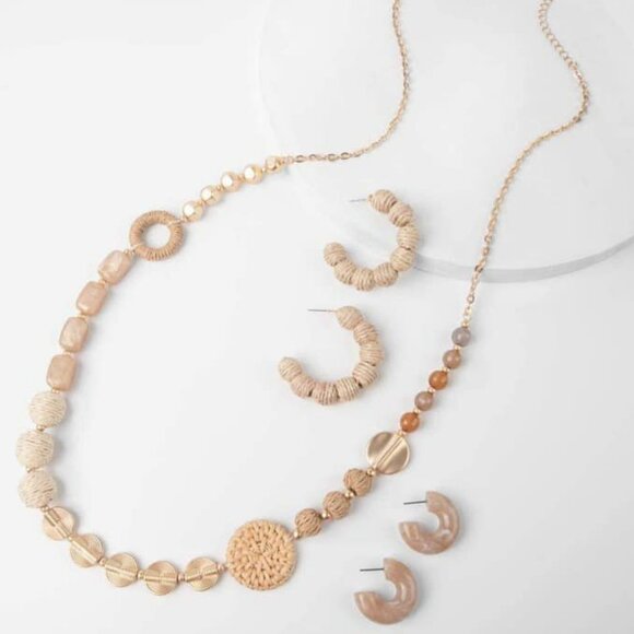 Ensemble Collier Et Boucles D'oreilles Plunder September Posse - Multicolore, Neuf Avec étiquettes